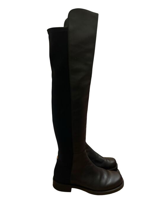 Stuart Weitzman Shoes - Stuart Weitzman Over The Knee Boots Black Nappa Leather Size US 10 Wide